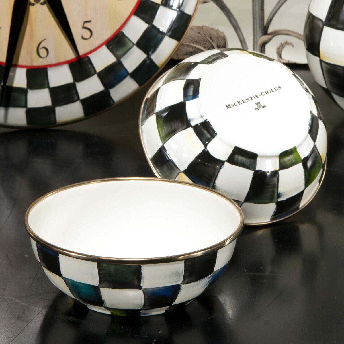 Courtly Check Everyday Bowl by MacKenzie-Childs