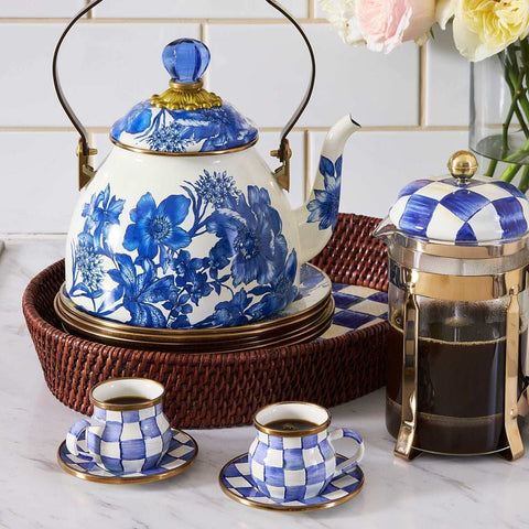 Royal Check Espresso Cup & Saucer Set by MacKenzie-Childs