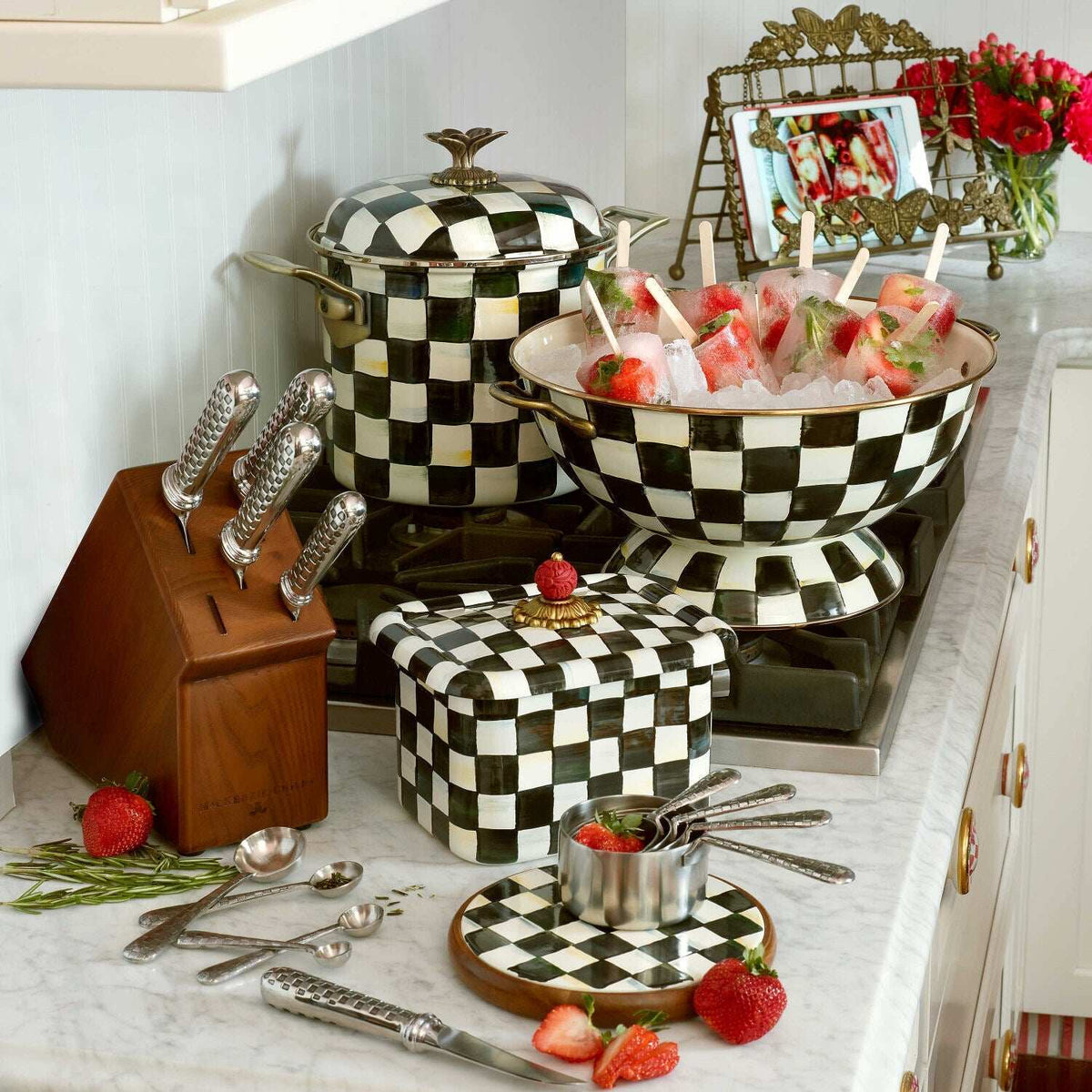 Courtly Check Everything Bowl Large by MacKenzie-Childs