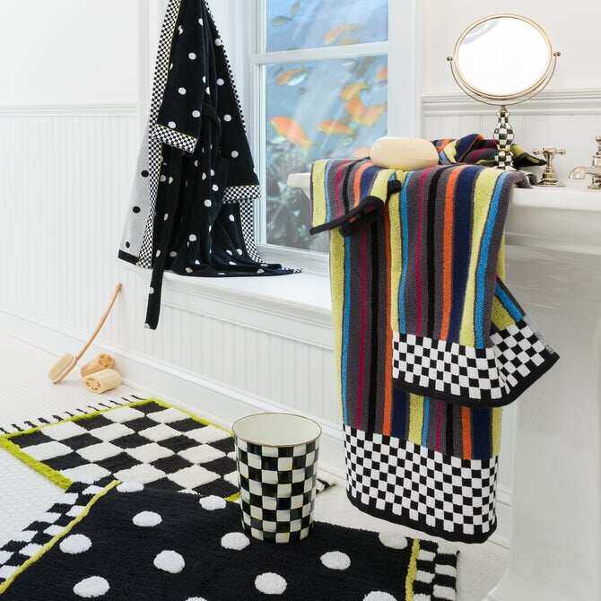 Courtly Check Enamel Bath Collection by MacKenzie-Childs