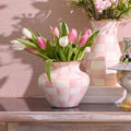 Check Enamel Large Vase by MacKenzie-Childs