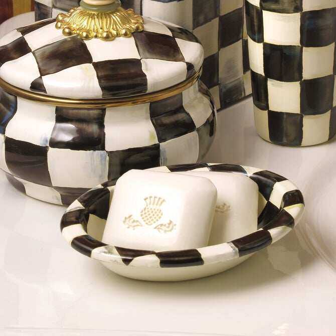 Courtly Check Enamel Bath Collection by MacKenzie-Childs