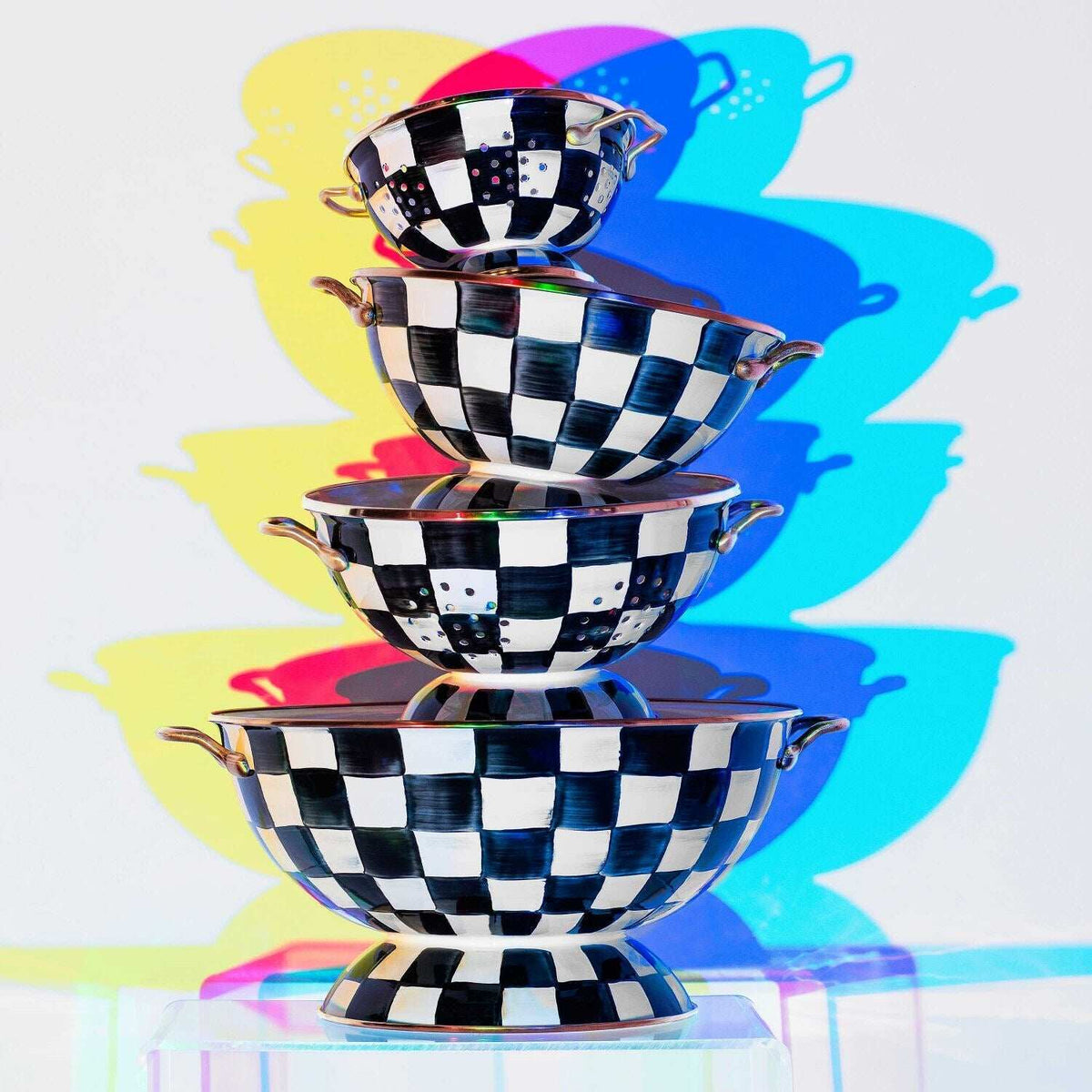 Courtly Check Enamel Almost Everything Bowl by MacKenzie-Childs