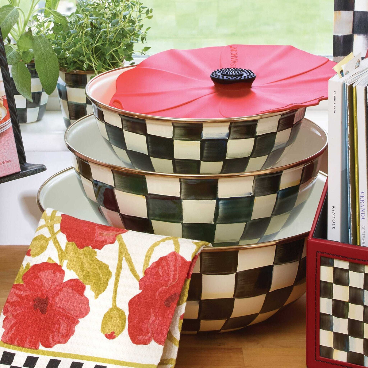 Courtly Check Extra Large Everyday Bowl by MacKenzie-Childs