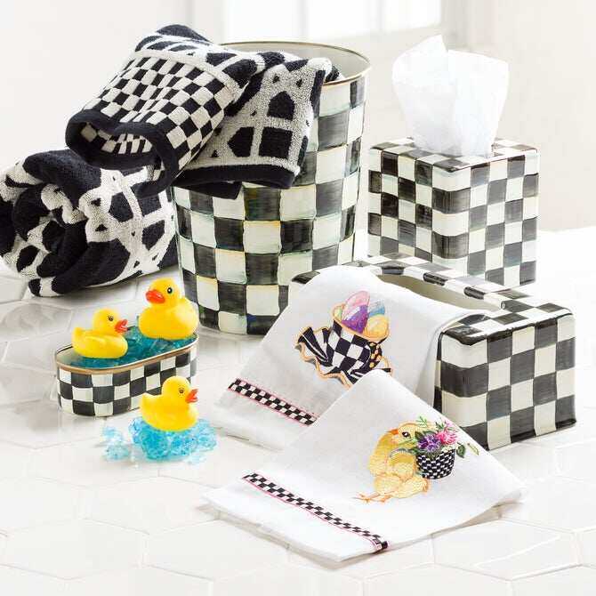 Courtly Check Enamel Bath Collection by MacKenzie-Childs