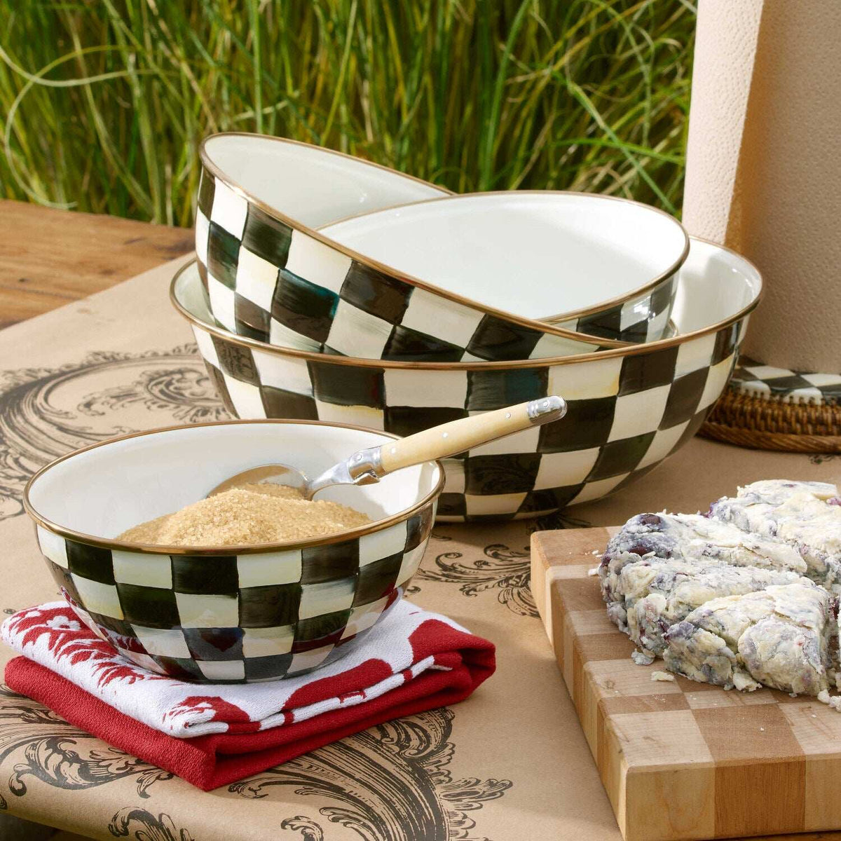 Courtly Check Large Everyday Bowl by MacKenzie-Childs
